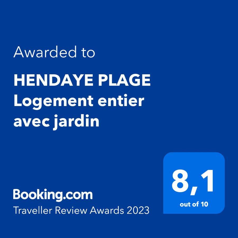 Hendaye Plage Logement Entier Avec Jardin Lejlighed Eksteriør billede